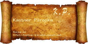 Kastner Piroska névjegykártya